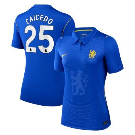Moisés Caicedo Chelsea Nike Women's 2026/27 Home Stadium Replica Jersey - Blue - Front View