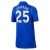 Moisés Caicedo Chelsea Nike Youth 2026/27 Home Stadium Replica Jersey - Blue - Detail View