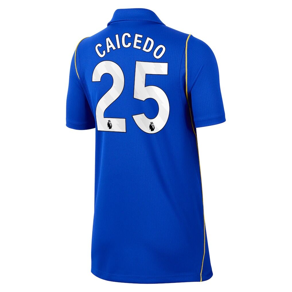 Moisés Caicedo Chelsea Nike Youth 2026/27 Home Stadium Replica Jersey