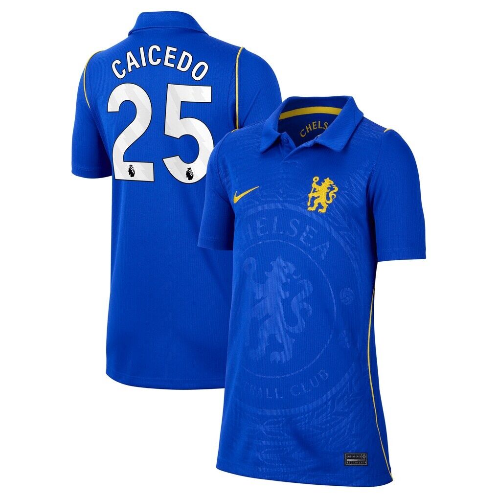 Moisés Caicedo Chelsea Nike Youth 2026/27 Home Stadium Replica Jersey