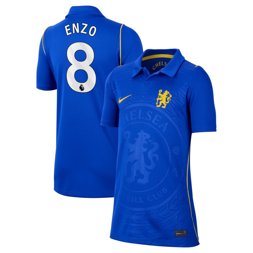 Enzo Fernández Chelsea Nike Youth 2026/27 Home Stadium Replica Jersey