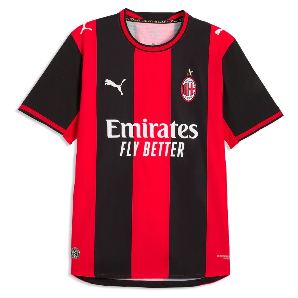 Luka Modrić AC Milan Puma 2026/27 Home On-Field Authentic Jersey - Black/Red