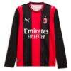 Luka Modrić AC Milan Puma 2026/27 Home Replica Long Sleeve Jersey - - Front View