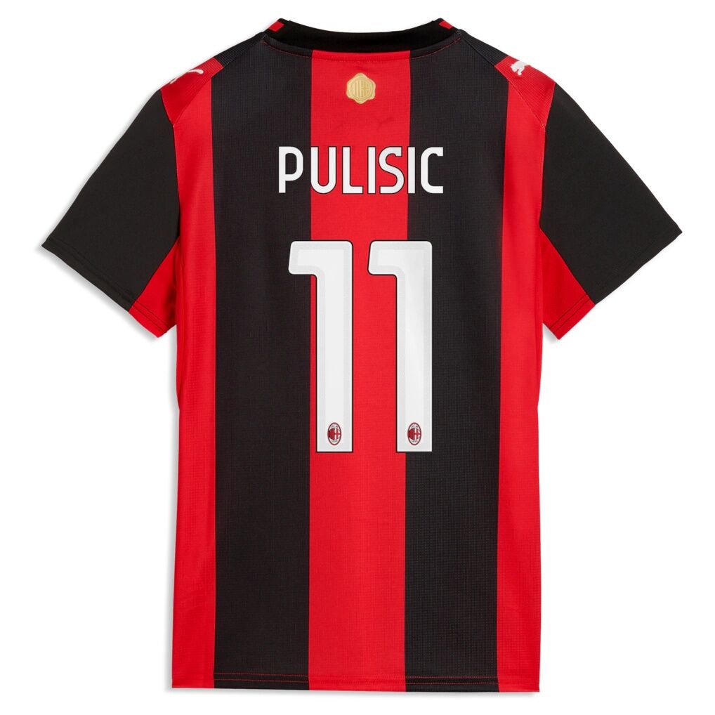 Christian Pulisic AC Milan Puma Women’s 2026/27 Home Replica Jersey – Black/Red
