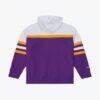 Minnesota Vikings Mitchell & Ness Head Coach Hoodie - Purple - Side View