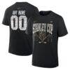 Vegas Golden Knights 2026 Stanley Cup Final Custom Name & Number T-Shirt - Black - Front View