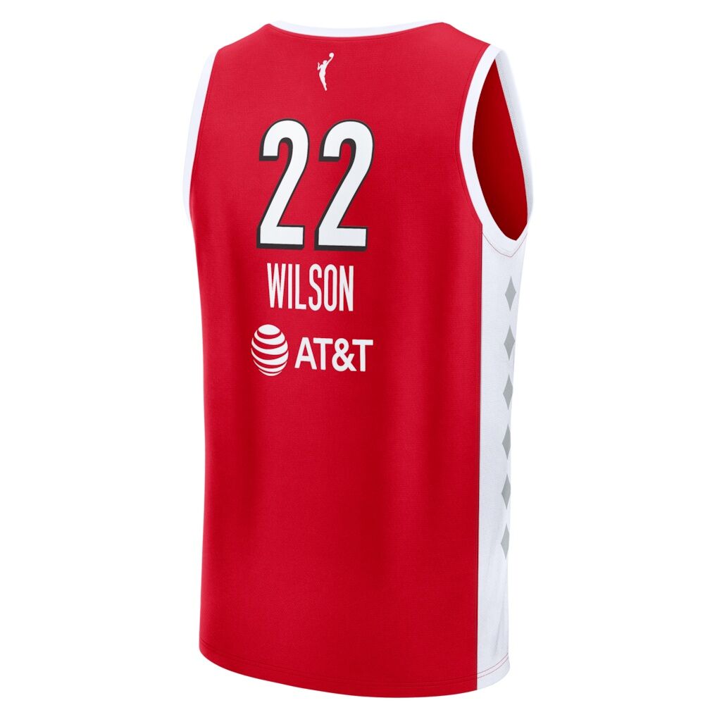 A'ja Wilson Las Vegas Aces Fashion7 Fast Break Replica Jersey - Rebel Edition