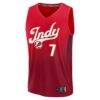 Aliyah Boston Indiana Fever Fashion7 Unisex Fast Break Replica Jersey - Red - - Side View