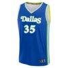 Azzi Fudd Dallas Wings Fashion7 Fast Break Replica Jersey - Blue - Side View