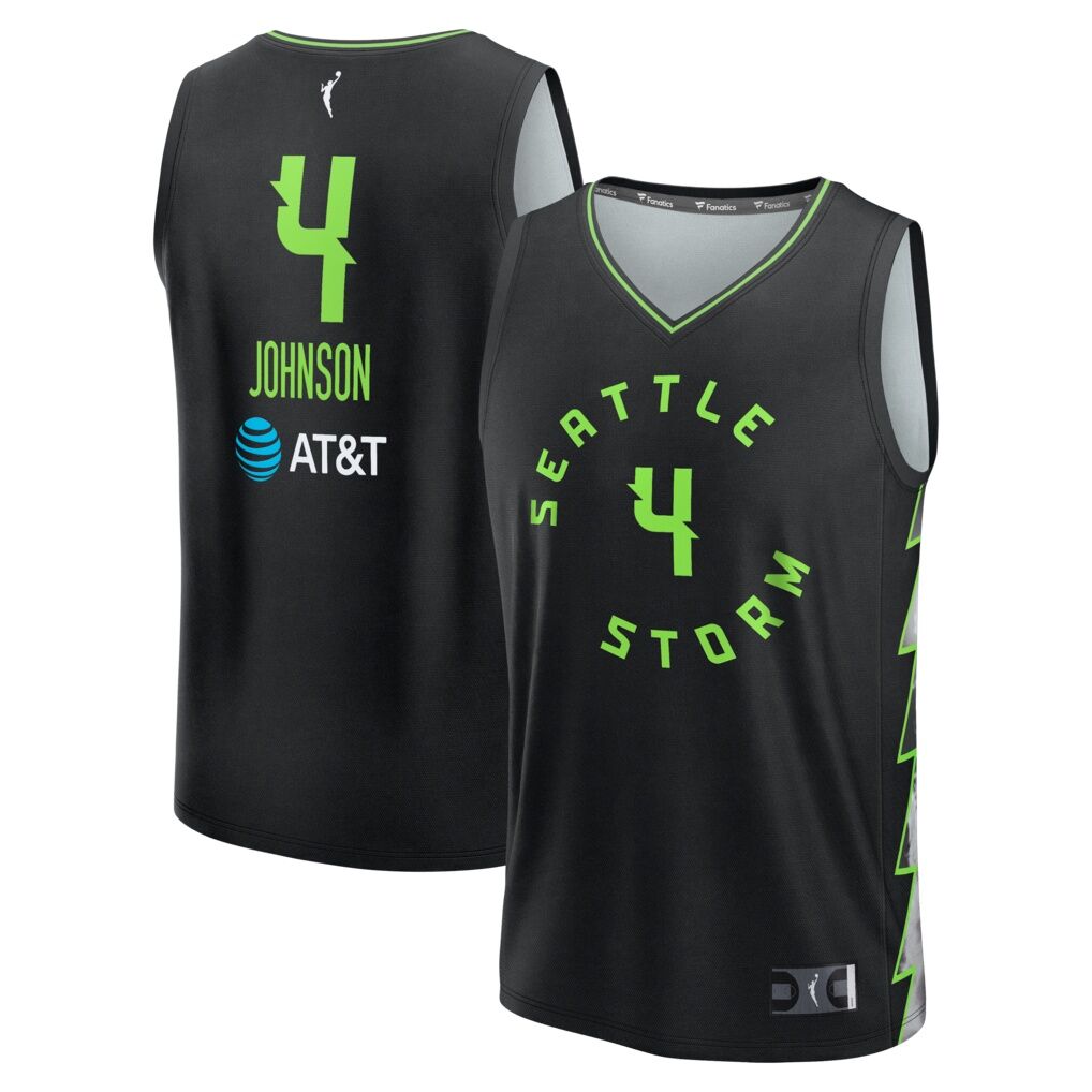 Flau'jae Johnson Seattle Storm Fashion7 Fast Break Replica Jersey - Rebel Edition