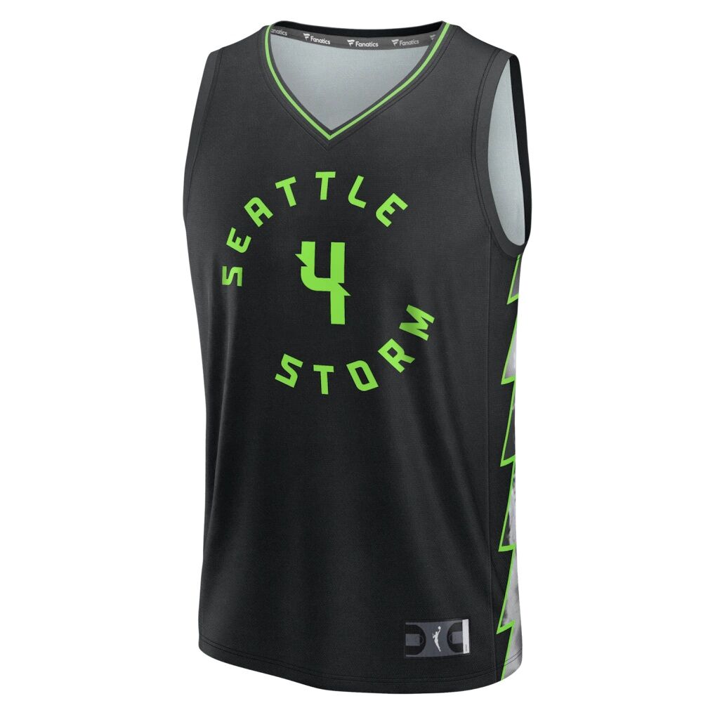 Flau'jae Johnson Seattle Storm Fashion7 Fast Break Replica Jersey - Rebel Edition