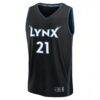 Kayla McBride Minnesota Lynx Fashion7 Fast Break Replica Jersey - Black - Side View