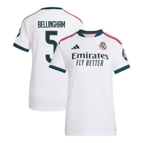 Jude Bellingham Real Madrid adidas Women's 2026/27 Home Replica Jersey - White - Front View