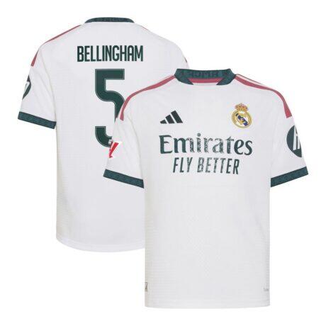 Jude Bellingham Real Madrid adidas Youth 2026/27 Home On-Field Authentic Jersey - White - Front View