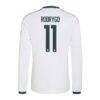 Rodrygo Real Madrid adidas 2026/27 Home Replica Long Sleeve Jersey - White - Detail View