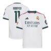 Rodrygo Real Madrid adidas Youth 2026/27 Home On-Field Authentic Jersey - White - Front View