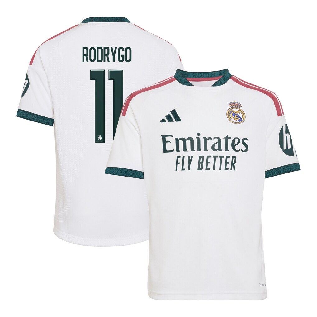 Rodrygo Real Madrid adidas Youth 2026/27 Home Replica Jersey