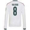 Federico Valverde Real Madrid adidas Youth 2026/27 Home Replica Long Sleeve Jersey - White - Detail View