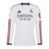 Kylian Mbappé Real Madrid adidas 2026/27 Home On-Field Authentic Long Sleeve Jersey - White - Side View