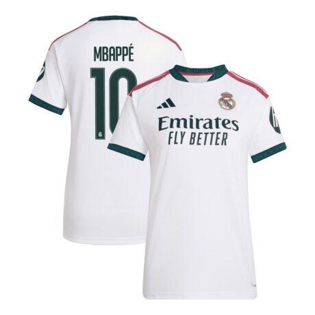 Kylian Mbappé Real Madrid adidas Women's 2026/27 Home Replica Jersey - White - Front View