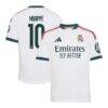 Kylian Mbappé Real Madrid adidas Youth 2026/27 Home Replica Jersey - White - Front View