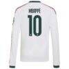 Kylian Mbappé Real Madrid adidas Youth 2026/27 Home Replica Long Sleeve Jersey - White - Detail View