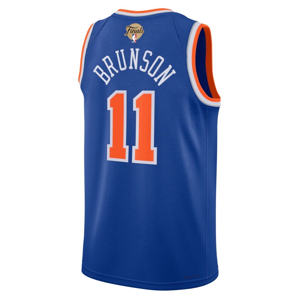 Jalen Brunson New York Knicks Nike Unisex 2026 NBA Finals Patch Swingman Jersey - Icon Edition