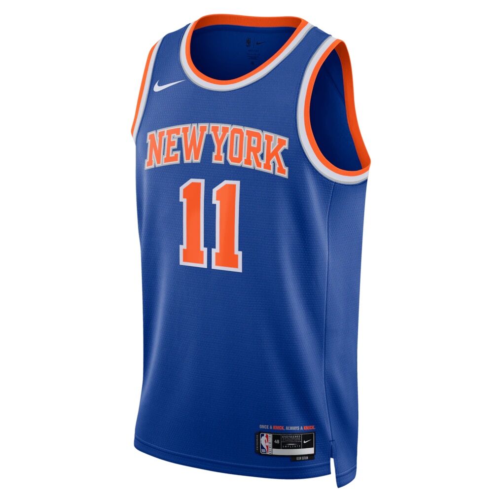 Jalen Brunson New York Knicks Nike Unisex 2026 NBA Finals Patch Swingman Jersey - Icon Edition