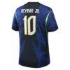 Neymar Jr. Brazil National Team Jordan Brand 2026 Away Stadium Replica Jersey - Blue - Detail View