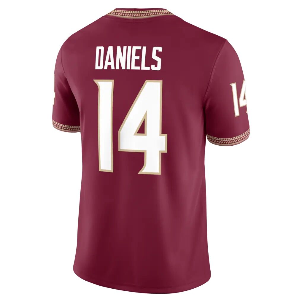 Ashton Daniels Florida State Seminoles Nike Game Football Jersey - Garnet