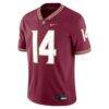 Ashton Daniels Florida State Seminoles Nike Game Football Jersey - - Side View