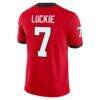 Lawson Luckie Georgia Bulldogs Nike Game Football Jersey - Red - Detail View