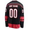 Carolina Hurricanes Fashion7 2026 Stanley Cup Final Home Breakaway Custom Jersey - Black - Detail View
