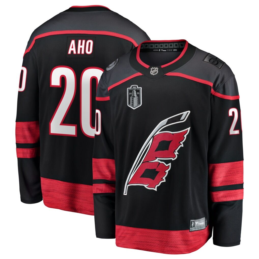 Sebastian Aho Carolina Hurricanes Fashion7 2026 Stanley Cup Final Home Breakaway Jersey
