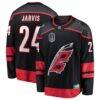 Seth Jarvis Carolina Hurricanes Fashion7 2026 Stanley Cup Final Home Breakaway Jersey - Black - Front View