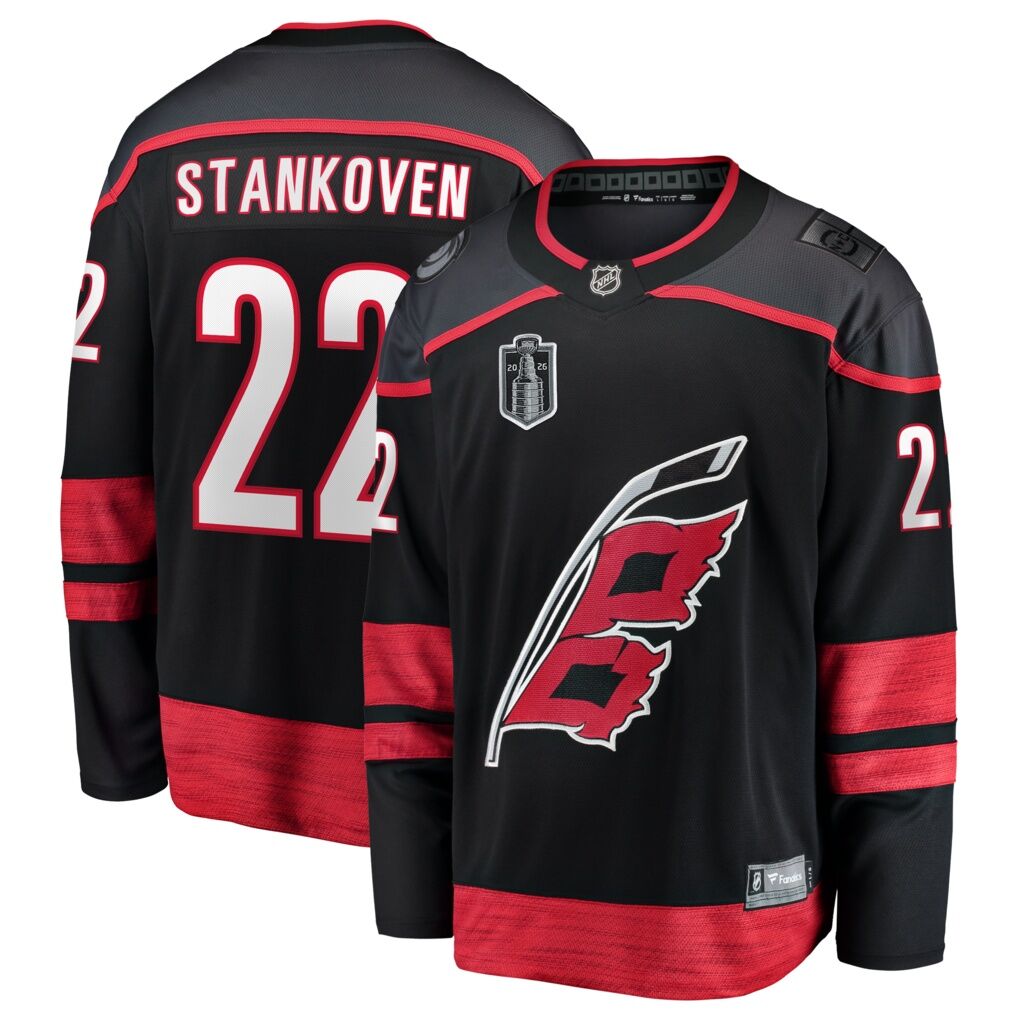 Logan Stankoven Carolina Hurricanes Fashion7 2026 Stanley Cup Final Home Breakaway Jersey