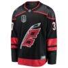 Andrei Svechnikov Carolina Hurricanes Fashion7 2026 Stanley Cup Final Home Breakaway Jersey - Black - Side View