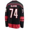Jaccob Slavin Carolina Hurricanes Fashion7 2026 Stanley Cup Final Home Breakaway Jersey - Black - Detail View