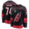 Jaccob Slavin Carolina Hurricanes Fashion7 2026 Stanley Cup Final Home Breakaway Jersey - Black - Front View