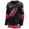 Logan Stankoven Carolina Hurricanes Fashion7 Women's 2026 Stanley Cup Final Home Breakaway Jersey - Black - Side View