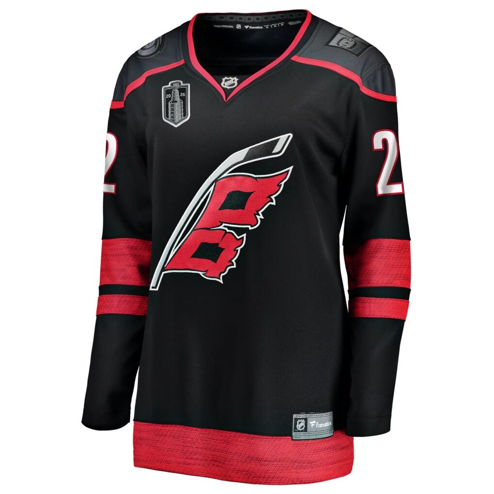 Logan Stankoven Carolina Hurricanes Fashion7 Women's 2026 Stanley Cup Final Home Breakaway Jersey