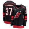 Andrei Svechnikov Carolina Hurricanes Fashion7 Women's 2026 Stanley Cup Final Home Breakaway Jersey - Black - Front View