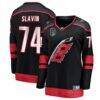 Jaccob Slavin Carolina Hurricanes Fashion7 Women's 2026 Stanley Cup Final Home Breakaway Jersey - Black - Front View