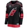 Jaccob Slavin Carolina Hurricanes Fashion7 Women's 2026 Stanley Cup Final Home Breakaway Jersey - Black - Side View