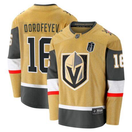 Pavel Dorofeyev Vegas Golden Knights Fashion7 2026 Stanley Cup Final Breakaway Jersey - Gold - Front View