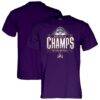 ECU Pirates Blue 84 Unisex 2026 American Conference Baseball Champions T-Shirt - Purple - Front View