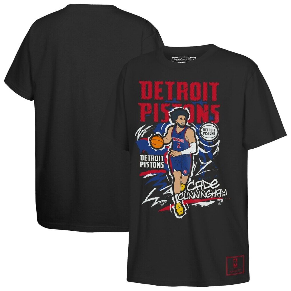 Cade Cunningham Detroit Pistons Mitchell & Ness Youth Chalked Up Player T-Shirt