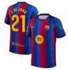 Frenkie de Jong Barcelona Nike 2026/27 Home Match Authentic Jersey - Red - Front View