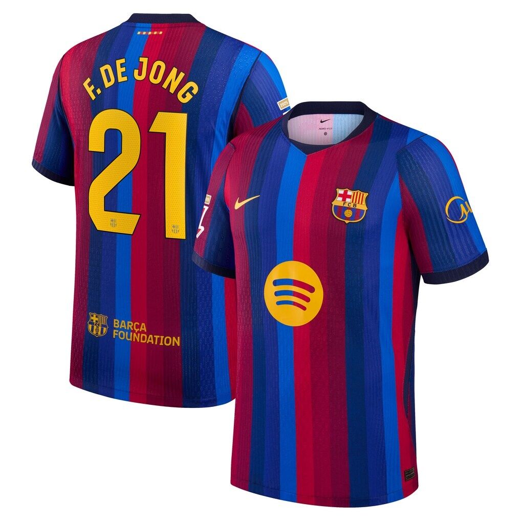 Frenkie de Jong Barcelona Nike 2026/27 Home Match Authentic Jersey