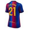 Frenkie de Jong Barcelona Nike Women's 2026/27 Home Stadium Replica Jersey - Red - Detail View